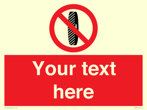 Custom Do Not Change Grinding Wheel Sign